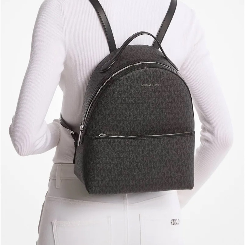 Michael Kors Black Logo Backpack